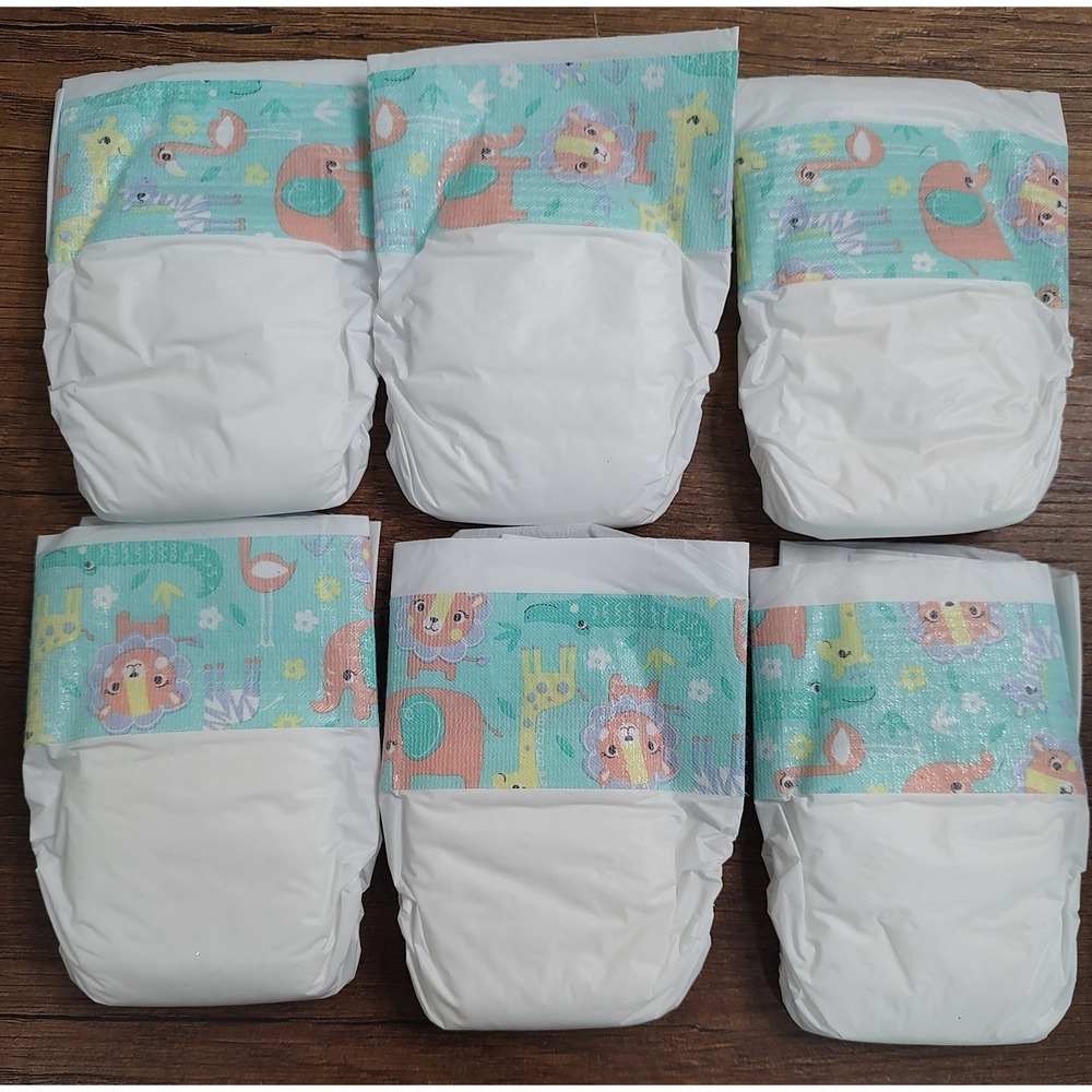 6 PACK REFILL DISPOSABLE DOLL DIAPERS Fits Baby Alive A13